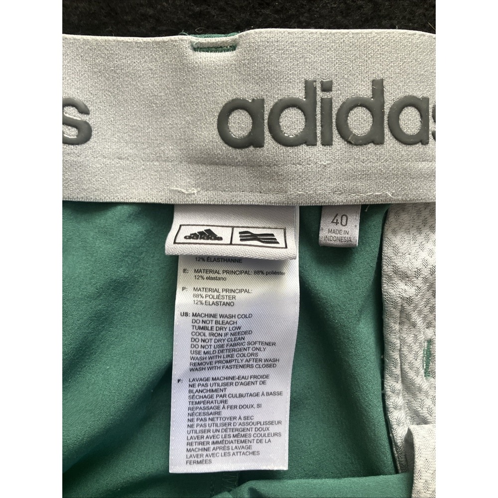 Adidas Mens Size 40 10" Golf Shorts Green - Picture 4 of 10
